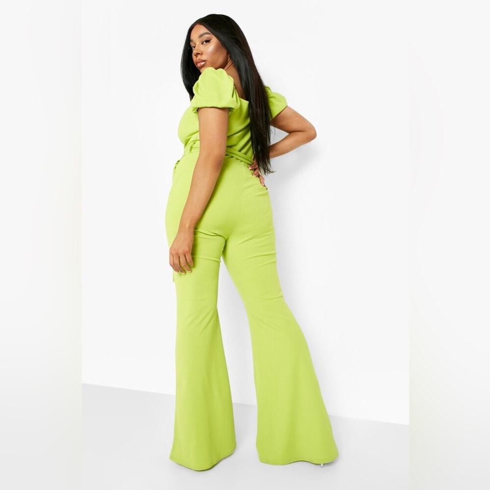 Boohoo Plus Puff Sleeve Jumpsuit - Picture 4 of 9